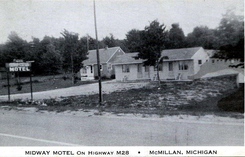 Northern Retreat (McMillan Motel) - Vintage Postcard (newer photo)